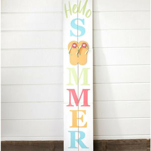 Flip-Flop Garden Decor Collection, Hello Summer Sign